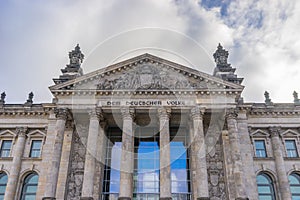 Reichstag building detail