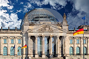 Reichstag building Deutscher Bundestag in Berlin, Germany