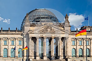 Reichstag building Deutscher Bundestag in Berlin, Germany