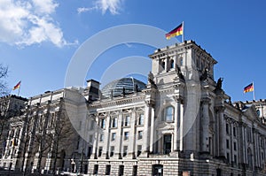 Reichstag and flag