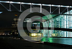 The Reichstag at night. Berlin. photo