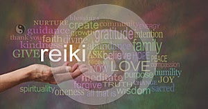 Reiki in the palm of your hand photo