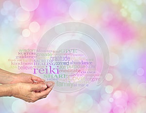 Reiki Share word cloud