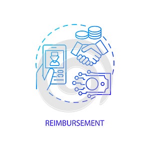 Reimbursement concept icon