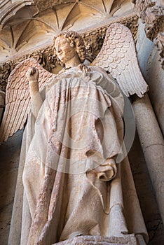 The Smiling Angel of Reims cathedral photo