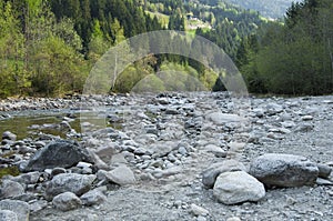 Reinbachfalle waterfall & x28;Riva& x27;s waterfall& x29; stream at campo tures