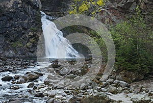 Reinbachfalle waterfall & x28;Riva& x27;s waterfall& x29; at campo tures, SudTy photo