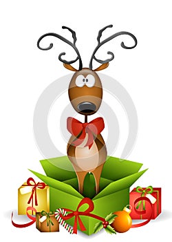 Reindeer Christmas Present