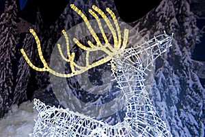 Reindeer Light Sculpture