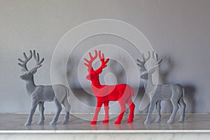 Reindeer on the mantlepiece