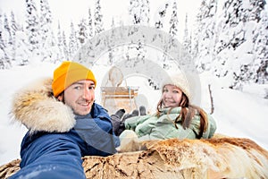 Reindeer safari in Lapland