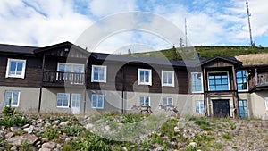 Reindeer at ski hotel on  Galtis mountain near Arjeplog in Sweden