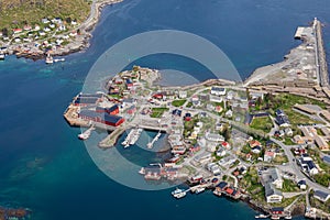 Reine fishing village on Lofoten islands, Nordland. Norway