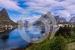 Reine fishing village on Lofoten islands, Nordland. Norway