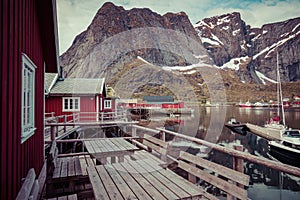 Reine fishing village on Lofoten islands, Nordland. Norway