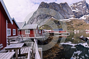 Reine fishing village on Lofoten islands, Nordland. Norway