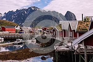 Reine fishing village on Lofoten islands, Nordland. Norway