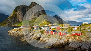 Reine fishing village in Lofoten Islands, Norway