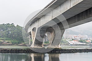 Reinforced concrete bridge over the river