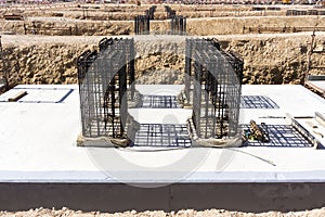 Reinforced concrete foundation