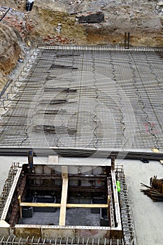 Reinforced concrete foundations of the house