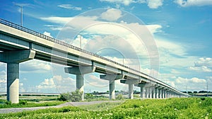 a reinforced concrete road bridge