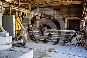 Reinforced concrete slabs production line