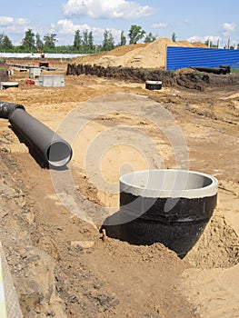 Reinforced concrete wells of large diameter