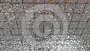 Reinforced glass. glass inside of which there is a wire to enhance the strength