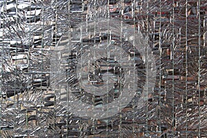 Reinforced wired safety glass background