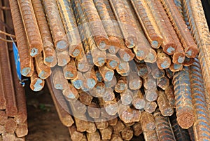 Reinforcement bars - Steel rods or bars used to reinforce concrete