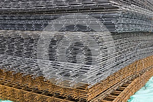 Reinforcement steel mesh background 3