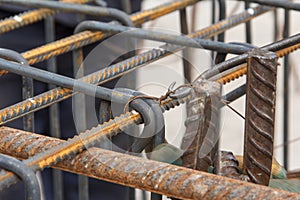 Reinforcing steel bars for building new concrete structures