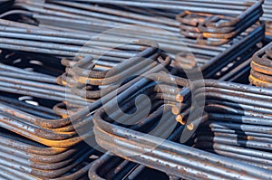 Reinforcing steel bars for building new concrete structures