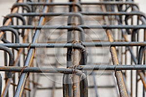 Reinforcing steel bars for building new concrete structures