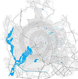 Reinickendorf, Berlin, Deutschland high detail vector map