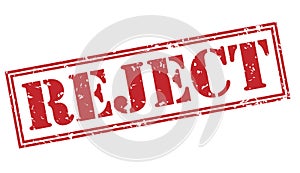 Reject red stamp