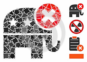 Reject republican Mosaic Icon of Raggy Items
