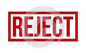 Reject Rubber Stamp. Red Reject Rubber Grunge Stamp Seal Vector Illustration - Vector