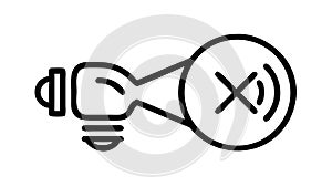 Rejected Idea Concept Icon, Failed Innovation Outcome, vector design Generative AI photo