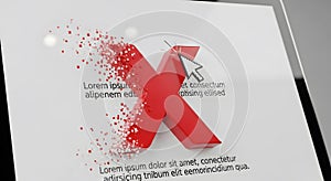 Rejection Concept with Red X and Cursor