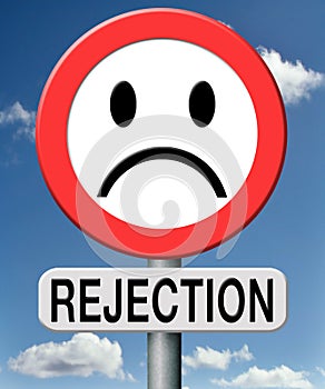 Rejection not approved photo