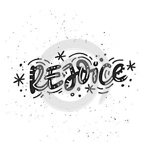 Rejoice Holiday Lettering photo