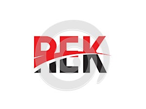 REK Letter Initial Logo Design Vector Illustration