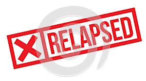 Relapsed stamp on white
