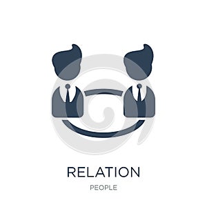 relation icon in trendy design style. relation icon isolated on white background. relation vector icon simple and modern flat