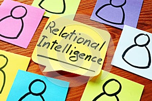 Relational Intelligence notes and colorful memo sticks