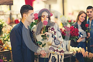 Relations, love, romance concept - happy young couples