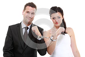 Relationship concept couple in divorce crisis