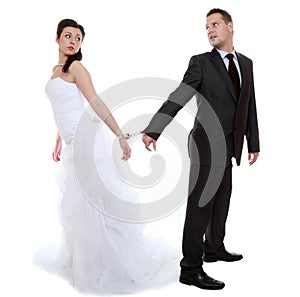 Relationship concept couple in divorce crisis